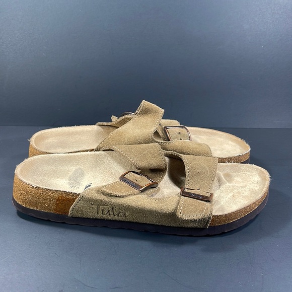 Birkenstock Shoes - Tula by Birkenstock Sandals 2 Straps Flats Size  EUR 37.5 US 6.5 Tan